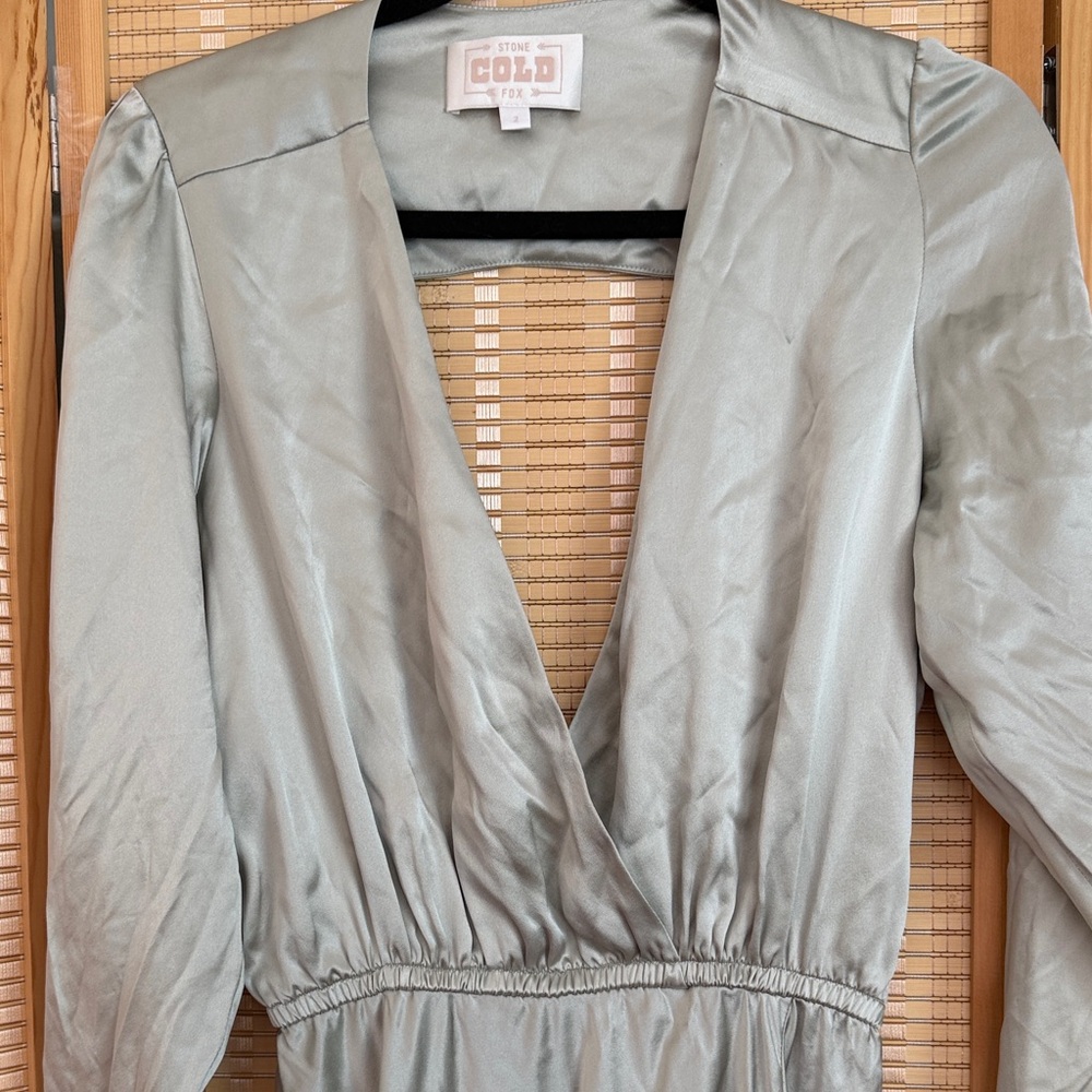 Stone Cold Fox Long Sleeve Dress in Light Gray - Picture 6 of 8